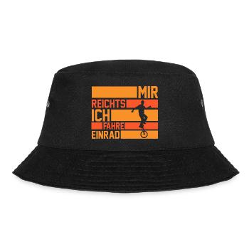 Kunstrad Fahrrad Einrad - Bucket Hat - Schwarz - Vorne - Lela (165cm)