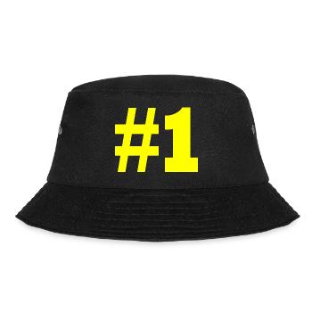 #1 - Bucket Hat - Schwarz - Vorne - Lela (165cm)