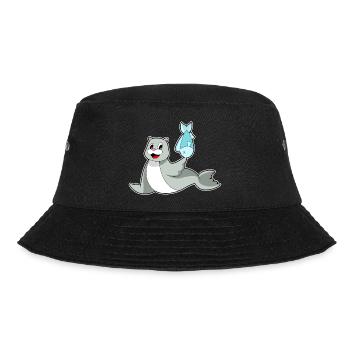 Seal Fish - Bucket Hat - black - Front - Lela (165cm)