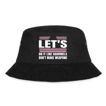 family happy birthday present idea disarmament - Bucket Hat - Schwarz - Vorne - Lela (165cm)