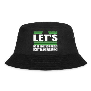 Funny Sayings Present Idea 60s Hippie Festival - Bucket Hat - black - Front - Lela (165cm)