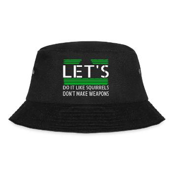 hippie festival present peace for paris green - Bucket Hat - Schwarz - Vorne - Lela (165cm)