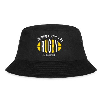Rugby la rochelle Je peux pas supporter rochelais - Bob - noir - Devant - Lela (165cm)