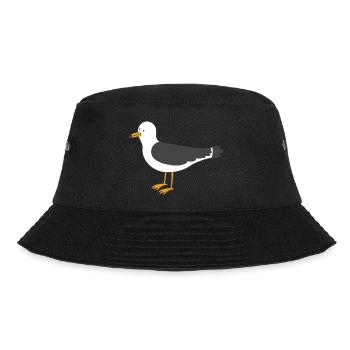 Möwe - Bucket Hat - Schwarz - Vorne - Lela (165cm)