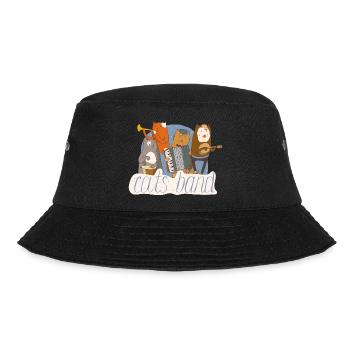 Katzen spielen Musik - Bucket Hat - Schwarz - Vorne - Lela (165cm)
