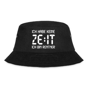 Ruhestand Pension Rente Rentner - Bucket Hat - Schwarz - Vorne - Lela (165cm)