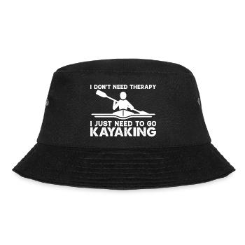 Kanu-Kajak-Paddeln Geschenkidee Wasser-Sportler - Bucket Hat - Schwarz - Vorne - Lela (165cm)
