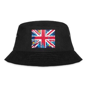 British Flag Graffiti Art - Bucket Hat - black - Front - Lela (165cm)