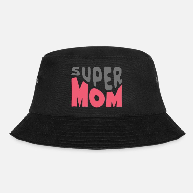 Supermom - Bucket Hat - black