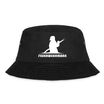 feuerwehrmann schlauch icon Feuerwehr Symbol Logo - Bucket Hat - Schwarz - Vorne - Lela (165cm)