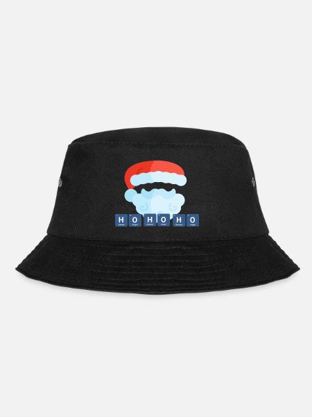 Chemistry Christmas Santa - Bucket Hat - black