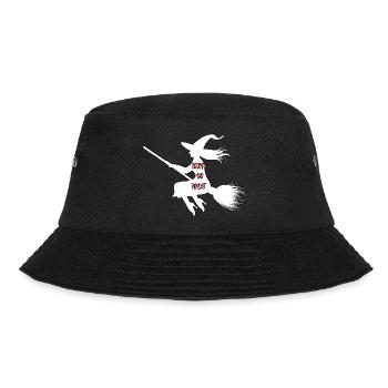Süßes oder Saures Hexe - Bucket Hat - Schwarz - Vorne - Lela (165cm)