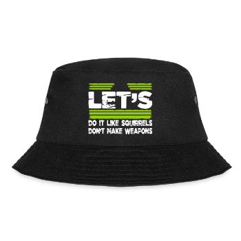 Hippie Birthday Present Peace Bday Funny Gift 60s - Bucket Hat - black - Front - Lela (165cm)