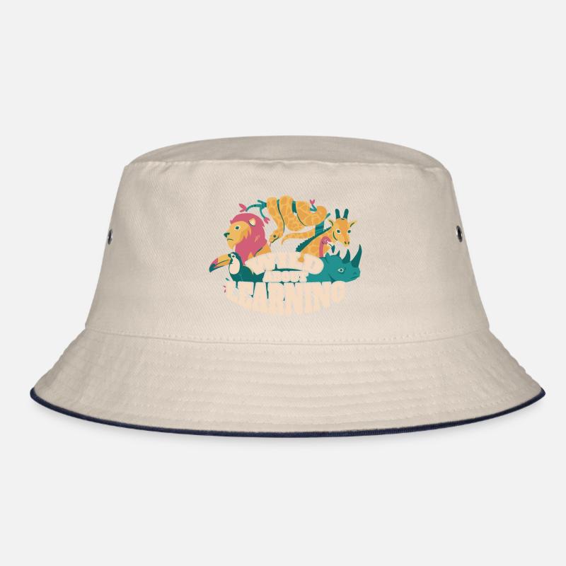 Wild About Learning Lehrer Schule Pre-K Tier Bucket Hat