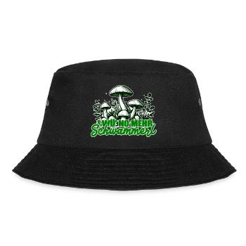 Pilzsammler Witziger Spruch - Bucket Hat - Schwarz - Vorne - Lela (165cm)