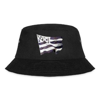 Flying flag of Brittany - Bucket Hat - black - Front - Lela (165cm)