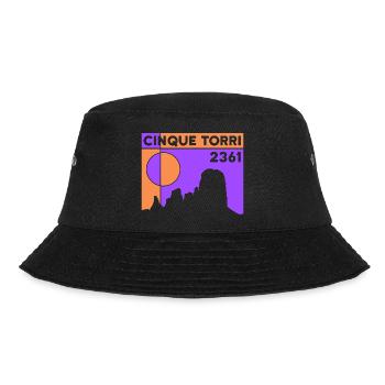 Cinque Torri Fünf Türme Wanderung Wandern Dolomite - Bucket Hat - Schwarz - Vorne - Lela (165cm)