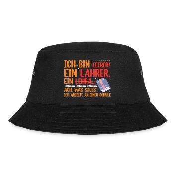 Pädagoge Lehrer Frauen - Bucket Hat - Schwarz - Vorne - Lela (165cm)