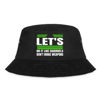 1960s Bird Peace Symbol Fun Funny Quote Birthday - Bucket Hat - black - Front - Lela (165cm)