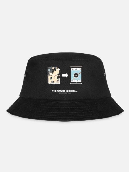 The Future is Digital Embrace The Upgrade - Bucket Hat - black