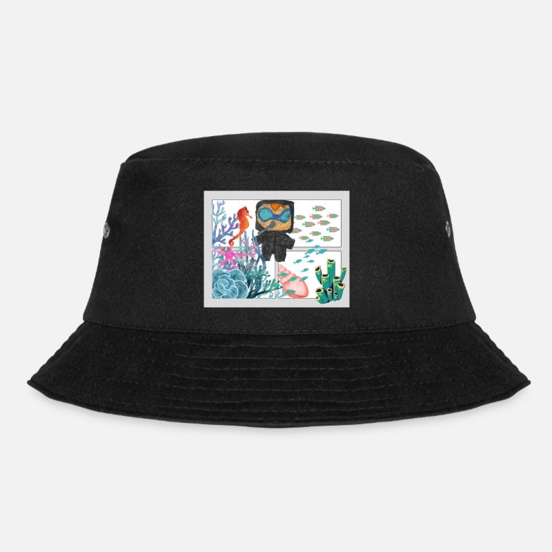 Ingrid‘s World - Bucket Hat - Schwarz