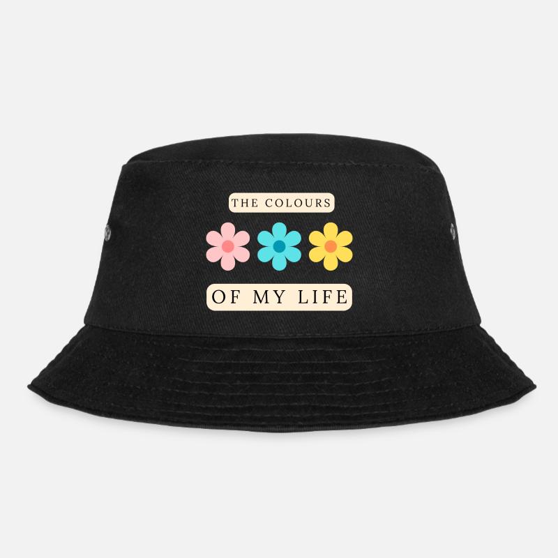 Die Farben meines Lebens Inspirierend - Bucket Hat - Schwarz