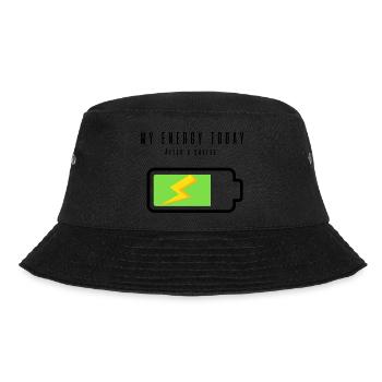 Rechargeable Battery with Coffee | Coffee Lovers - Bucket Hat - black - Front - Lela (165cm)