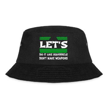 peace peace sign birthday cool funny sayings bird - Bucket Hat - black - Front - Lela (165cm)