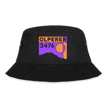 Olperer Hochtour Überschreitung Zillertal Souvenir - Bucket Hat - Schwarz - Vorne - Lela (165cm)