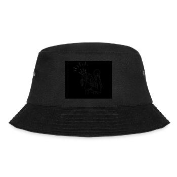 Mama Liebe - Danke an alle Mütter - Bucket Hat - Schwarz - Vorne - Lela (165cm)