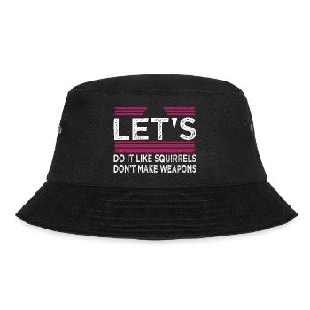 peace fun peace for paris peace sign humor present - Bucket Hat - Schwarz - Vorne - Lela (165cm)