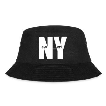 New York - Bucket Hat - Schwarz - Vorne - Lela (165cm)
