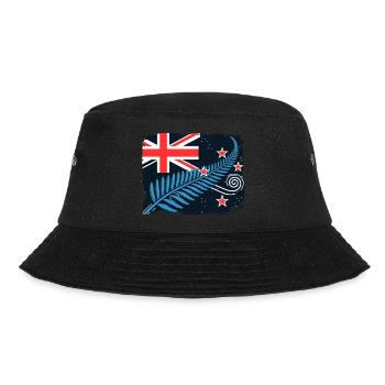 Neuseeland Aotearoa Kiwi 11 - Bucket Hat - Schwarz - Vorne - Lela (165cm)