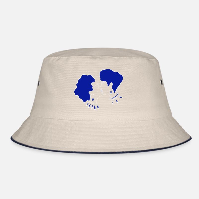 blau Bucket Hat