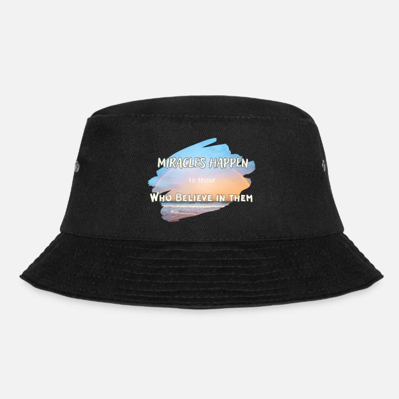 Miracles Happen - Bucket Hat - black