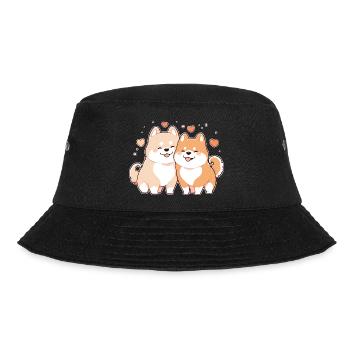 Hunde Liebe - Bucket Hat - Schwarz - Vorne - Lela (165cm)