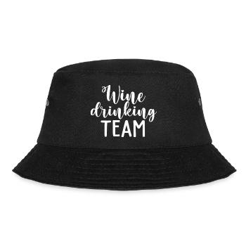 Weintrinkendes Team Lustiger Weinliebhaber - Bucket Hat - Schwarz - Vorne - Lela (165cm)