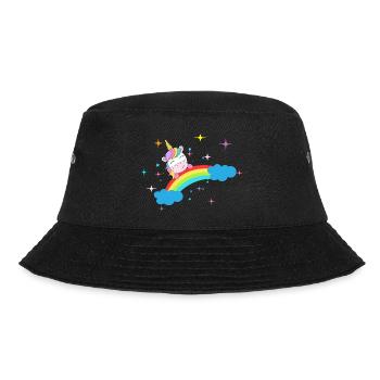 Einhorn - Bucket Hat - Schwarz - Vorne - Lela (165cm)