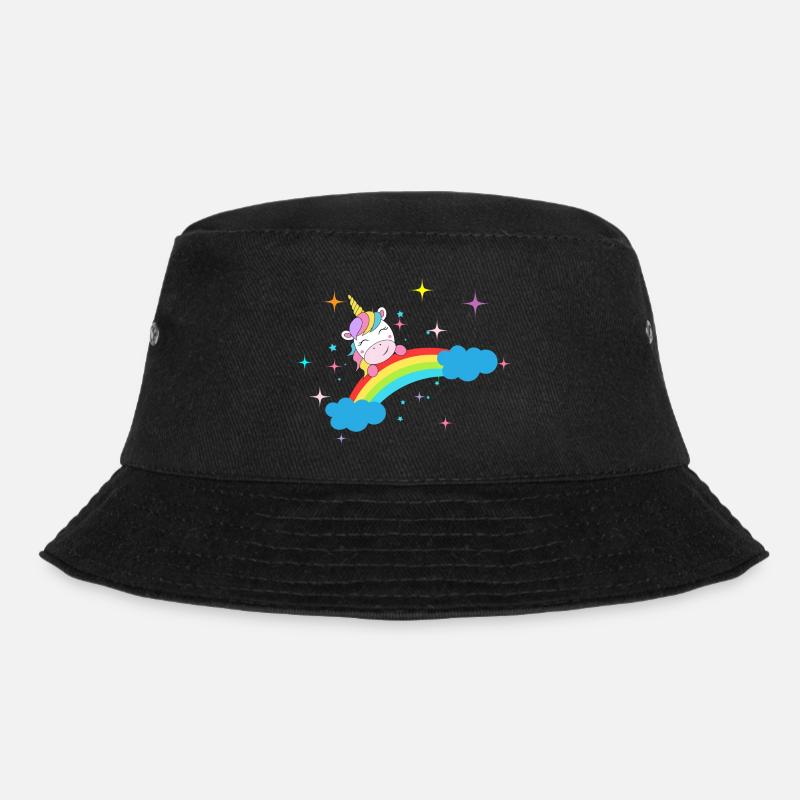 Einhorn - Bucket Hat - Schwarz