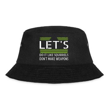 hippy birthday present idea bday flower power - Bucket Hat - Schwarz - Vorne - Lela (165cm)