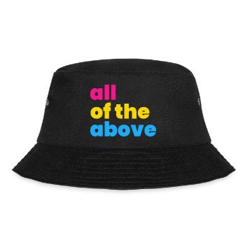 Pansexual Pride All of the Above LGBTQ Pan Flag - Bucket Hat - black - Front - Lela (165cm)