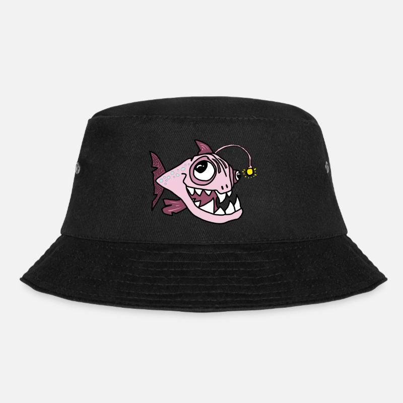 Anglerfisch - Bucket Hat - Schwarz
