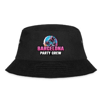 Barcelona Party Crew Holiday Saying - Bucket Hat - black - Front - Lela (165cm)