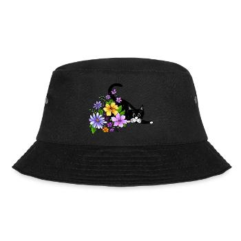 Cat - Bucket Hat - black - Front - Lela (165cm)
