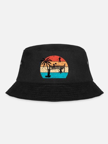 Volleyball - Bucket Hat - Schwarz