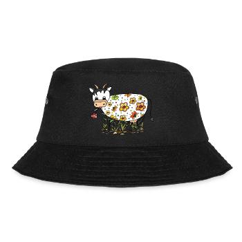 Cow - Bucket Hat - black - Front - Lela (165cm)