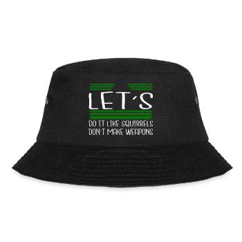 Geek 1960s Funky Statement Peace - Bucket Hat - black - Front - Lela (165cm)