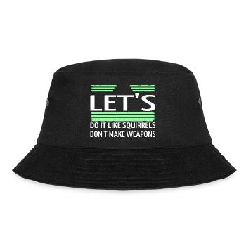 birthday present idea child peace symbol humor - Bucket Hat - black - Front - Lela (165cm)