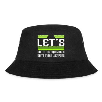 peace sign pride birthday present green - Bucket Hat - Schwarz - Vorne - Lela (165cm)
