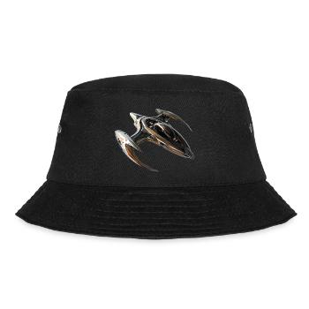 Mit dem Raumschiff durchs All - Bucket Hat - Schwarz - Vorne - Lela (165cm)